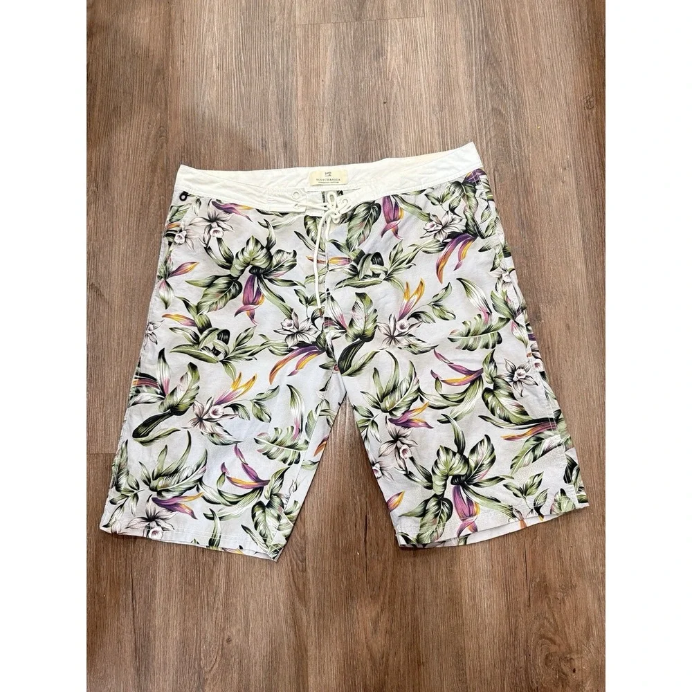 Scotch Soda Swim‎ Trunks Men's XXL Floral Lined